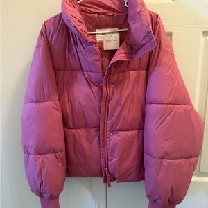 American Eagle Outfitters Rose Puffer Jacket